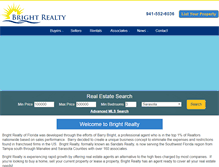 Tablet Screenshot of brightrealtyfl.com